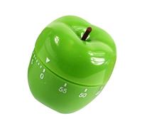 Zerodeko Minuteur Mécanique Cuisine 60 de Pomme Verte, Minuterie Domestique Manuelle, Rappel Cuisine, Usage Pâtisserie et Cuisson,