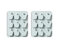Zerodeko Moule à Gâteau en Silicone 2pcs Motif Gestes Créatifs, Facile à Démouler et Nettoyer, Pâtisserie Maison Fabrication de Biscuits