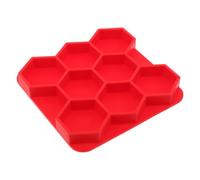 Zerodeko Moule à Hamburgers en Silicone, bac de congélation à 8 cavités | Presse à hamburger hexagonale antiadhésive avec couvercle pour congélation, idéale pour la préparation de repas