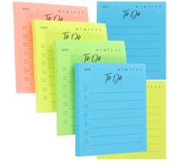 Zerodeko Notes Adhésives Papier 6 Pièces Sans Résidu Pour Étudiants À L'école Couleur Aléatoire