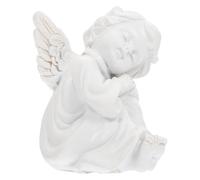 Zerodeko Ornement Ange Statue Décorative 2.76X2.17X1.97 Pouces Sculpture Artisanale pour Bureau Et Maison Élégante Figurine d'ange Gardien