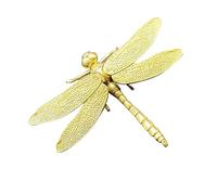 Zerodeko Ornement Libellule en Laiton Or Ailes Délicates Détachables, Décoration Élégante pour Maison et Présent de Pendaison de Crémaillère