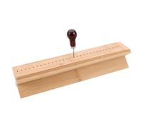 Zerodeko Outil de Reliure en Bambou pour Livres et Cahiers, Design Robuste et Fonctionnement Facile, Perforatrice à Reliure pour Projets DIY et Bureau, 1 Set Compact