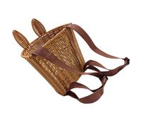 Zerodeko Panier De Collecte Faux Rotin Tressé Main Panier De Rangement Forme De Lapin Pour Collecte Œufs Stockage à