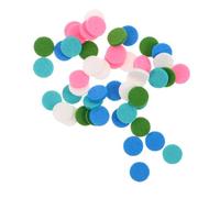 Zerodeko Pastilles Parfumées Rondes pour Diffuseur D'huiles Essentielles Lot de 50 en Coton Fibre Absorbant Recharge Réutilisable pour Bracelet et Clip Voiture, Usage Maison et Voiture