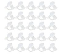 Zerodeko Pince à Greffer en Plastique Blanc pour Jardinage 2,2-4,5mm, 100 Pièces, Améliore L'efficacité Greffe et Fixe Greffons pour Production de Fruits et Légumes