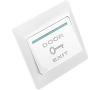 Zerodeko Plaque Murale pour Sonnette Blanc en Plastique et Métal Résistance aux Chocs et Réarmement Automatique pour Salles de Conférence et Bibliothèques