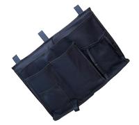 Zerodeko Pochette et Couture Renforcée et de Rangement de Chevet Multifonctionnelle en 600d PU Multiples Compartiments pour Chaise à Rails pour pour Livres et Accessoires Livres