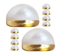 Zerodeko Poids Magnétiques Alliage Blanc 10pcs Fixation Rapide et Décoration Élégante pour Voile de Mariée en Perles Artificielles pour Vêtements Légers