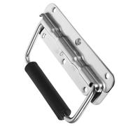 Zerodeko Poignée Pliante Inox pour Boîte à Outils Poignée de Transport Robuste Acier Inoxydable avec Mécanisme à Ressort pour Caisse et Armoire à Outils