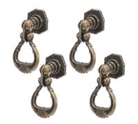 Zerodeko Poignées de Meuble Poignée Confortable et Installation Facile Vintage en Alliage de Zinc Lot de 4 Boutons Ronds pour Tiroirs pour Décoration Intérieure