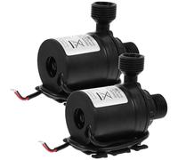 Zerodeko Pompe à Eau Submersible 2pcs 800l/h en Plastique Noir, Silencieuse Étincelle, pour Aquarium et Fête