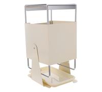 Zerodeko Porte-couteaux Rotatif en Acier Inoxydable avec Compartiments pour Ciseaux à Aiguiser, Support de Comptoir 30° Cuisine à Domicile