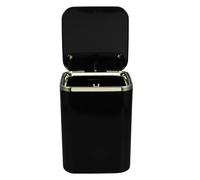 Zerodeko Poubelle de Bureau Mini à Couvercle à Pression Carrée 2l Noire