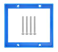 Zerodeko Rallonge de boîte de sortie 1/2 pouce : Rallonge pour prise double - Montage encastré - Entretoise murale pour interrupteur avec vis - Bleu