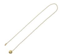 Zerodeko Rallonge de Chaînette à Perles Ronde en Métal Doré, Robuste et Polyvalente pour Décoration Intérieure Design Élégant et Forme Sphérique