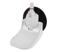 Zerodeko Repose-Pied Facile à Installer et Retirer de Blanc avec Ventouse, Design Ergonomique en Plastique Abs et Epdm pour Salle de Bain et Hôtel