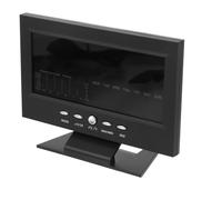 Zerodeko Réveil Électronique Calendrier et Affichage Couleur LED, Horloge de Bureau en Plastique Noir, Commande Vocale et Affichage du Jour Semaine Maison