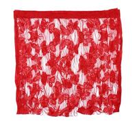 Zerodeko Rideau de Porte à Fils Rouge 100x190 Cm en Polyester Résistant, Cloison de Pièce Décorative, Voilage Lumineux pour Intérieur, Séparateur de Pièce Pratique