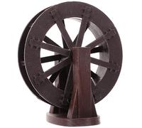Zerodeko Roue à Eau Décorative en Plastique 13,5 Cm Support, Mini Roue pour Fontaine de Table, Décoration pour Aquarium et Jardin Intérieur, Accessoire Fontaine DIY, Pièce D'ornement