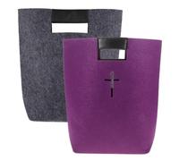 Zerodeko Sacoche en Feutre Grosse Capacité et Résistance 2 Pièces pour Bible Élégante et Polyvalente pour L'école Shopping