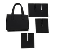 Zerodeko Sacoche Porte-Bouteilles de Vin en Feutre Noir, Résistant à l'usure, pour Organiser 6 Bouteilles, Design Simple et Élégant, Transport Rangement