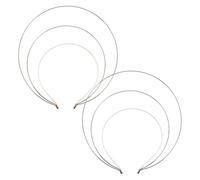 Zerodeko Serrage-tête Halo en Fer à Trois Couches 2 Pièces pour Coiffes de Déesse et Mariée, Bandeau Coiffure Traditionnel DIY Costume Hanfu et Halloween