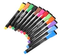 Zerodeko Set de 12 Stylos à Peinture Effaçables à Sec pour Tableau Blanc Magnétique, Plastique Solide, Design Classique, pour Garçon et Filles la Maison Bureau