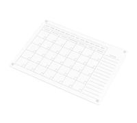 Zerodeko Tableau Blanc Magnétique Réutilisable pour Réfrigérateur en Acrylique Écriture Lisse, Tableau D'écriture Planning pour Bureau et Étudiants