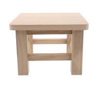 Zerodeko Tabouret escabeau carré en Bois, Repose-Pieds, Petit Pouf | Tabourets de jardin stables avec pieds pour chambre ou salon, hauteur 18 cm (7 pouces).