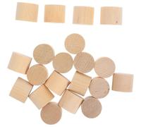 Zerodeko Taille 19x16 Mm Non Finition Blocs Cylindriques en Bois de Bouleau Lot de 20 Robustes et Polyvalents pour Ornements et Décorations Diy
