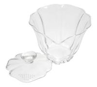 Zerodeko Tasse à Thé Style Chinois Couvercle, en Verre Borosilicate Élégant | Format Portable, Bec Verseur Pratique, et Service en Restaurant, Usage Cérémonie
