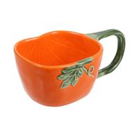 Zerodeko Tasse en Céramique de Citrouille Orange de 300ml, Légère et Facile à Nettoyer, pour Bureau et Dortoir Pendant Halloween