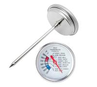 Zerodeko Thermomètre à Viande en Acier Inoxydable Sonde Sûre pour Contact Direct Alimentaire, pour Cuisson Steak et Barbecue Maison