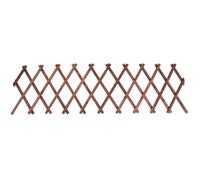 Zerodeko Treillis de Jardin Bois Carbonisé Support Extensible pour Plantes Grimpantes Résistant Corrosion pour Lierre et Décoration Murale Extérieure