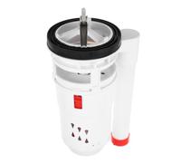 Zerodeko Valve D'arrivée D'eau en Plastique Remplacement Direct Blanc Kit de Réparation Intégré Joints en Caoutchouc pour Réservoir de Toilette pour Systèmes de Chasse D'eau Compacts