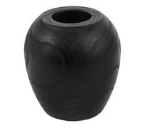 Zerodeko Vase en Bois pour Fleurs Séchées, Petit Modèle 4 Pouces Noir | Style Ferme Rustique, pour Salon et Déco Intérieure, Format Compact pour Plantes