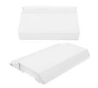 Zerodeko Volet de Porte du Skimmer de Piscine Blanc 2pcs en PVC et Éponge, Résistant à l'usure, Empêche Le Reflux d'eau, Accessoire pour Piscine et Spa