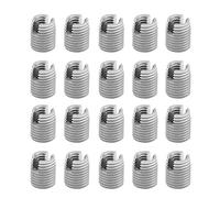 Zerodis 20 Pièces M4 X 8 Mm Inserts Filetés, Kit de Réparation de Filetage de Vis à Bobine Hélicoïdale Autotaraudeuse pour Aluminium, Plastique, Meubles en Bois, Travail des Métaux,