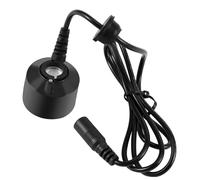 Zerodis Brumisateur d'étang, Mini Humidificateur de Fontaine d'eau à Ultrasons Noir, Conception en Acier Inoxydable sans Lumière, Effet de Brume Fine, Installation Facile, pour Décor de Fontaine