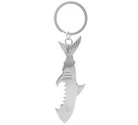 Zerodis Cadeaux Décapsuleur Porte-clés Bouteille Bouchon Lifter Bière Ouvre-Porte-clés avec Alliage de Zinc pour Cadeau Fête Promotionnelle Forme de Poisson