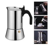 Zerodis Cafetières Tasses à café Cafetière en Acier Inoxydable Bouilloire avec Poignée Ergonomique Théière de Grande capacité Bec Anti-goutte Cafetière à Eau étanche pour Boissons Chaudes et Eau
