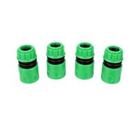 Zerodis Connecteur de Robinet étanche pour Tuyau D'arrosage, Lot de 4 en Plastique 1/2 Pouce pour Raccords de Robinet, Arroseurs de Pelouse, Déviateurs de Tuyau (Green)