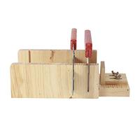 Zerodis Couteau à Savon en Bois avec Rainures en V pour Pâte à Pain Règle | savon en bois avec garnitures à rainure en V pour la pâte à pain, règle d\'échelle, Base en caoutchouc, de savon, amateurs