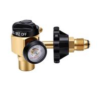 Zerodis Détendeur de Purge D'azote HVAC, 1/4in SAE, Débitmètre en Laiton | Contrôle de débit intégré, manomètre 500 psi, mode purge par brasage, corps en laiton robuste, test de fuite de ligne