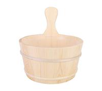 Zerodis Ensemble d'accessoires de Sauna Fournitures de Sauna en Bois de Cèdre avec Tambour et Cuillère en Bois Lampe de E27 Hygromètre Sablier 5 Huiles Essentielles pour Les Utilisateurs de Spa de