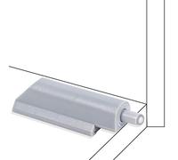 Zerodis Ferme-portes Autres Ustensiles Ménagers Système de Tiroir à Charnière de Porte d'Armoire à Fermeture Douce avec Embout en Plastique pour Armoire de Garde-robe 10 Pièces ABS Push to Open
