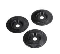 Zerodis Jeu de Disques de Sculpture sur Bois 5 Pièces, Accessoires pour Meuleuse D'angle 4 et 4,5 Pouces avec Arbre de /8 Pouces pour le Meulage et le Polissage des Souches de Bois
