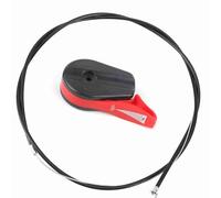 Zerodis Kit de Commutateur de Pièces de Tondeuse à Gazon avec Câble de 59 Pouces pour Tondeuse à Gazon à Main, Levier de Commande d'accélérateur (rouge)