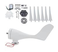 Zerodis Kit Générateur d'éolienne 200 W avec Contrôleur, éolienne Verticale à Aimant Permanent triphasé, Conception en Fibre de Nylon à 6 Pales, Lacet Automatique pour les Utilisateurs de Systèmes